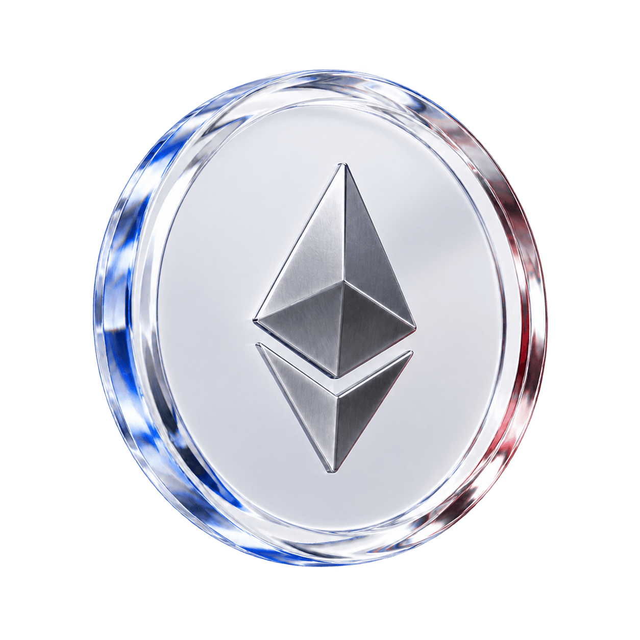 Kristallen Ethereum munt