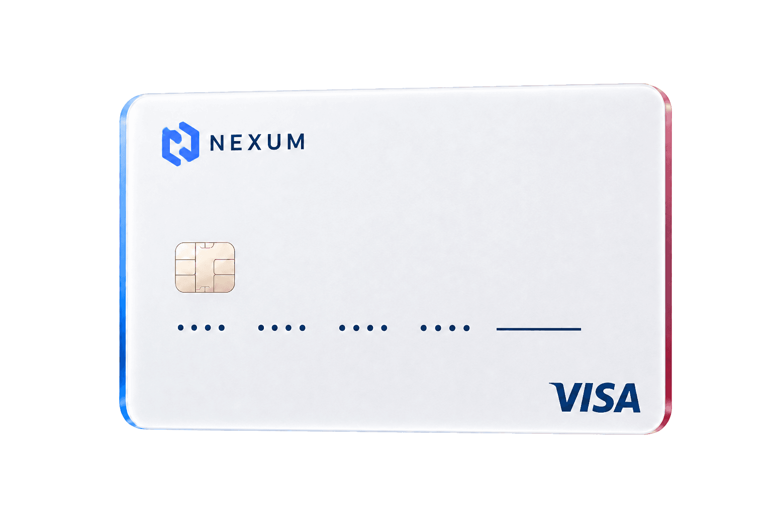 Nexum Visa-kaart, mogelijk gemaakt door Zentro Finance